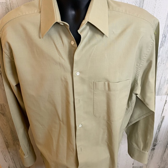 Lime colored Armani Collezioni  dress shirt - Picture 2 of 5